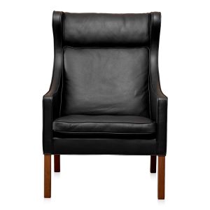 Børge Mogensen Øreklappestol - Standard Sort semi anilin