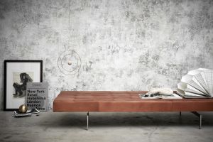 Daybed cognac læder